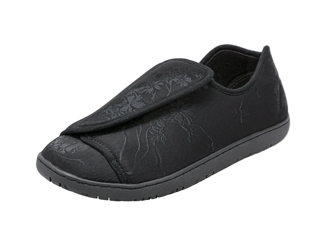 Nurse 2 Black Satin Women's Slipper