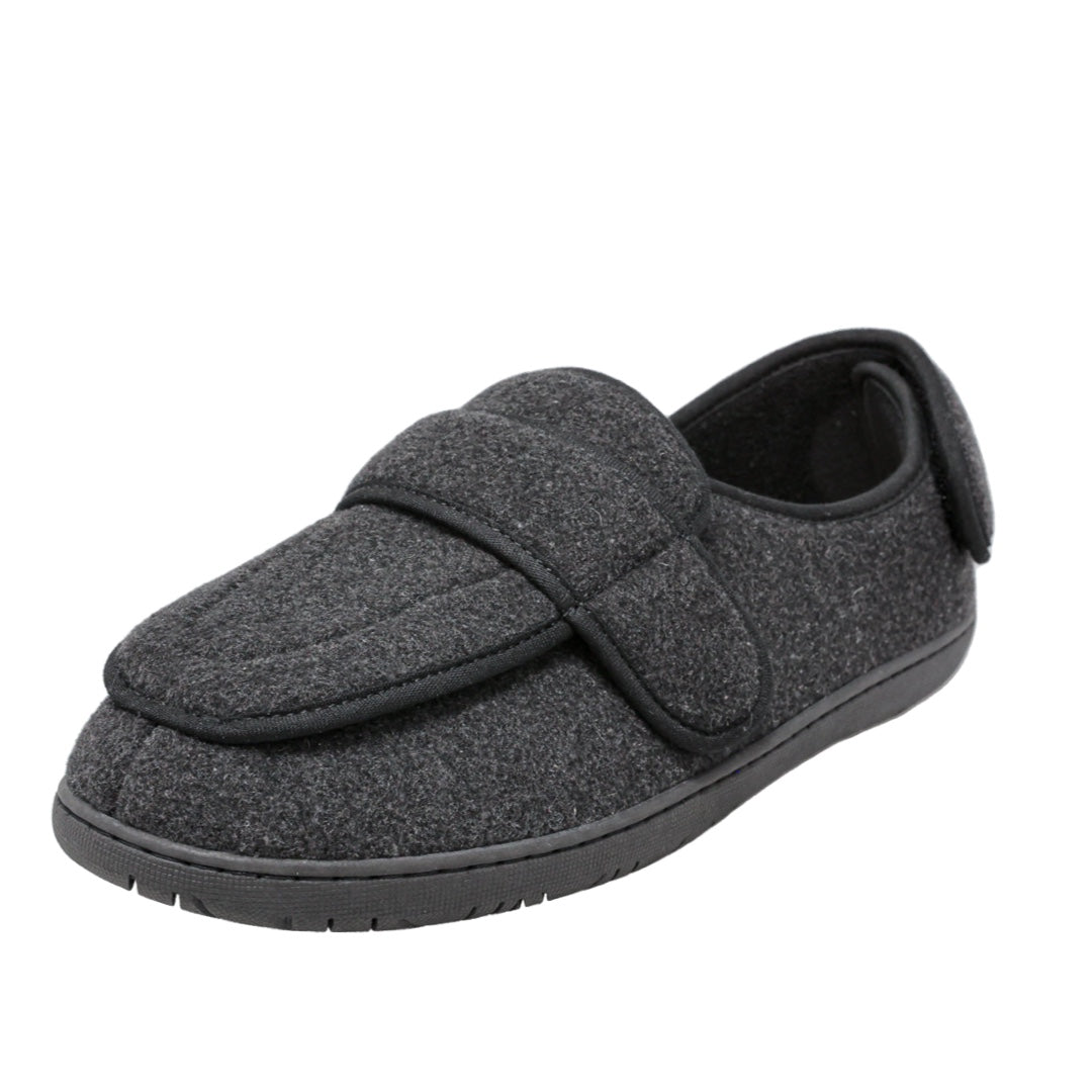 Pantoufle pour hommes en laine noire Physician M2