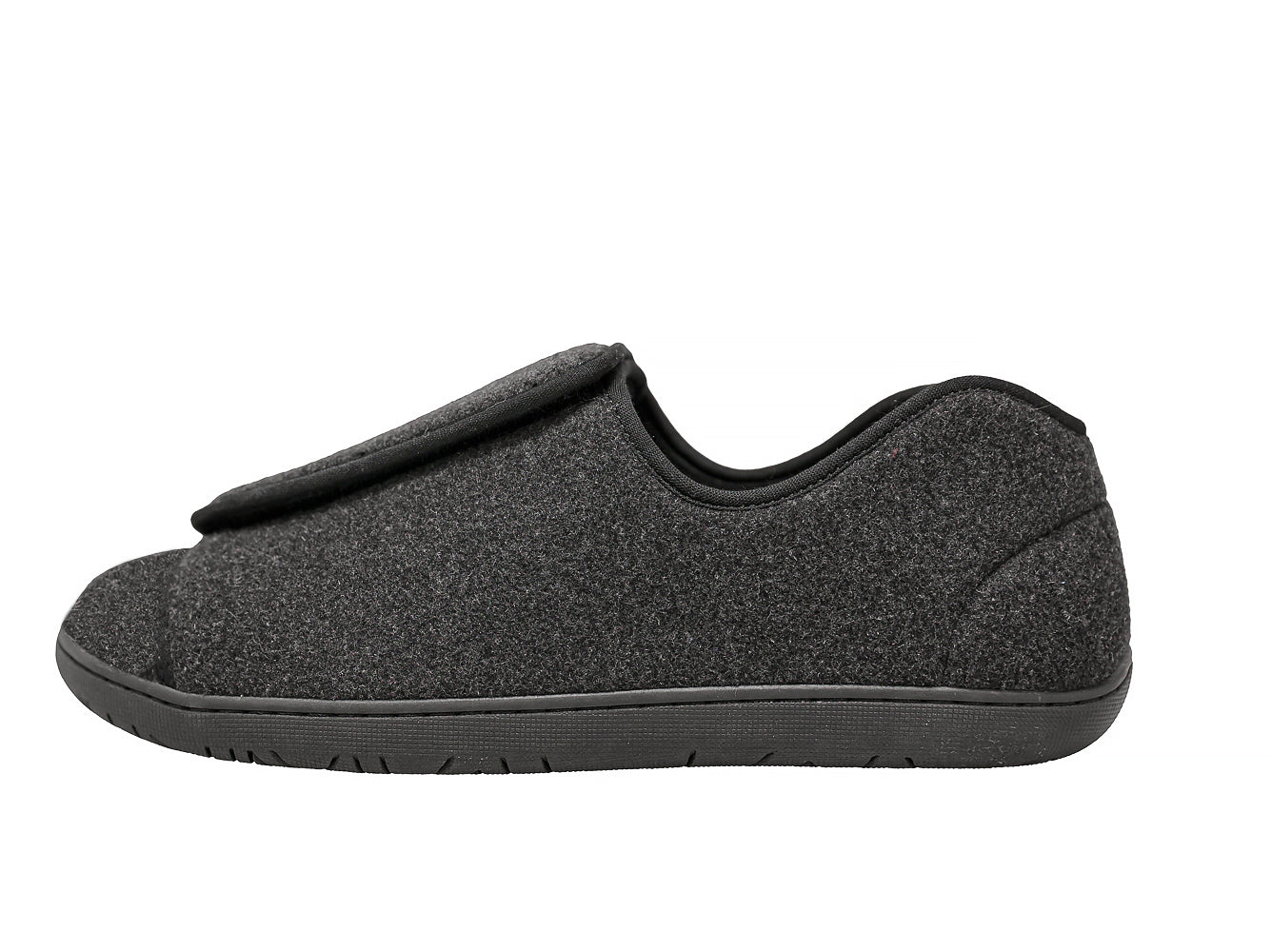 Doctor 2 Black Wool Men's Slipper