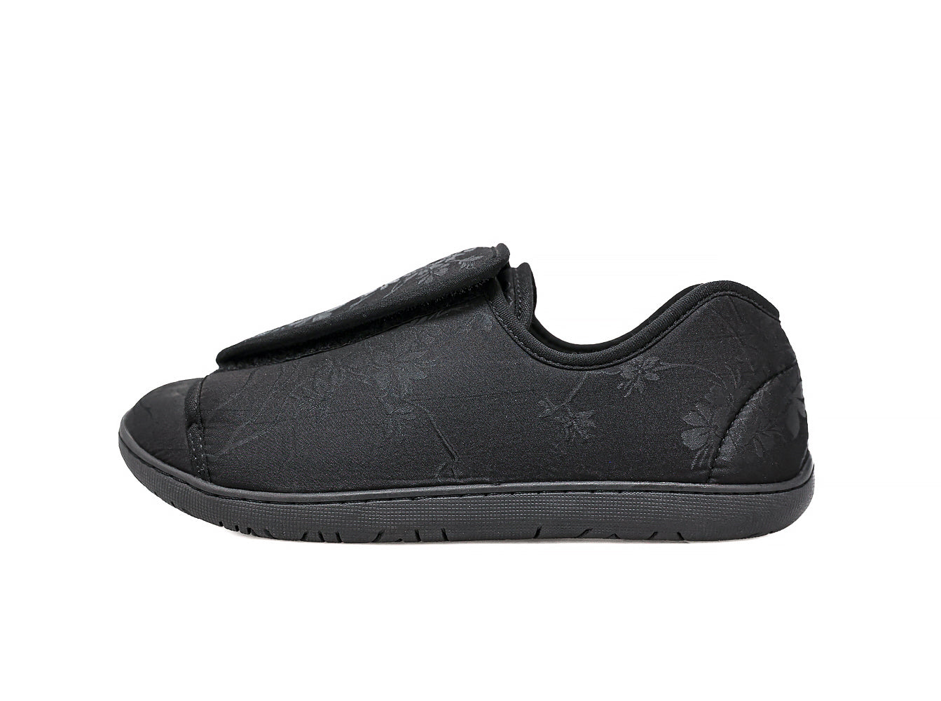 Nurse 2 Black Satin Women's Slipper