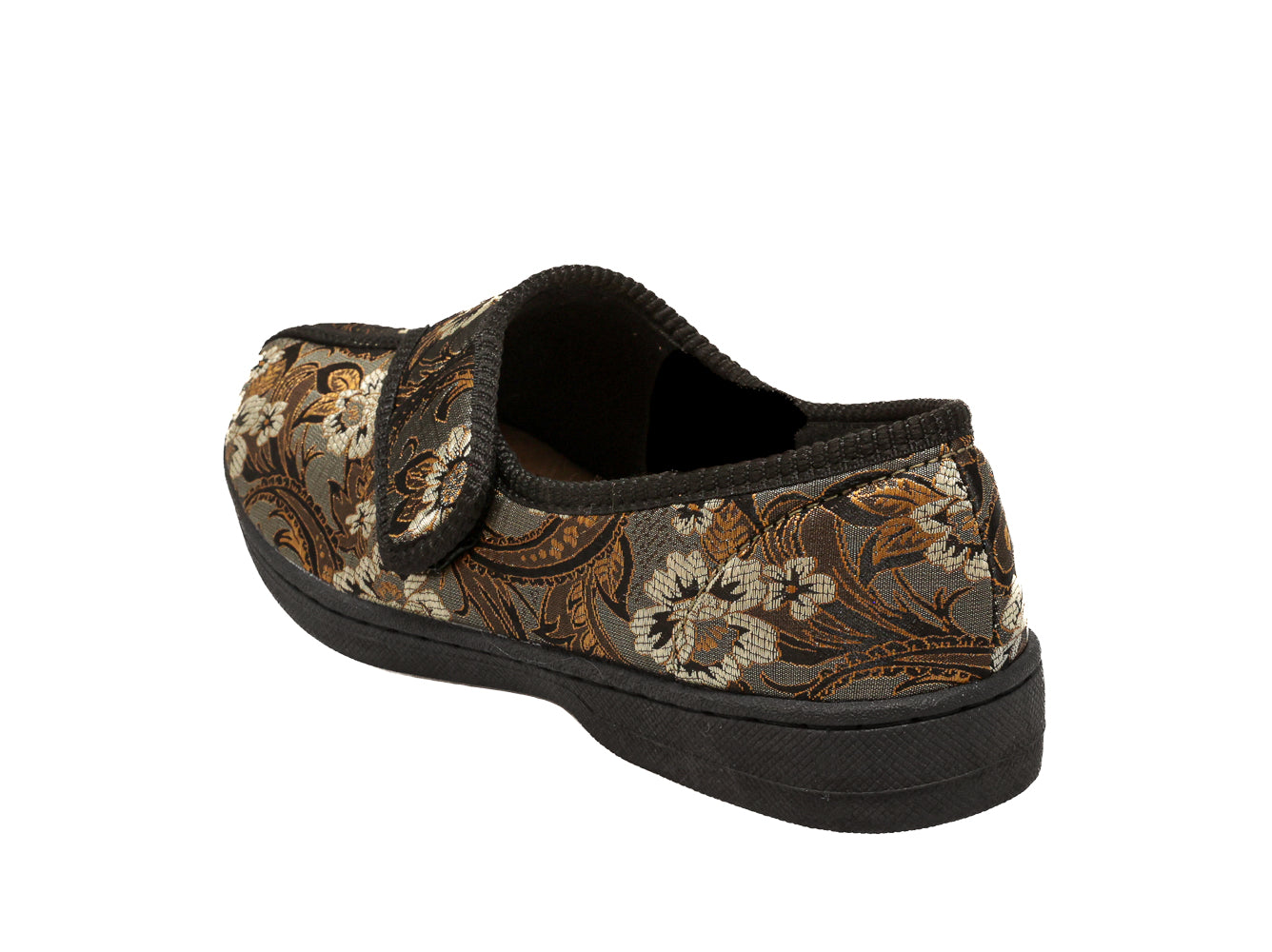 Jewel 2 Brown Printed Flower Women's Slipper