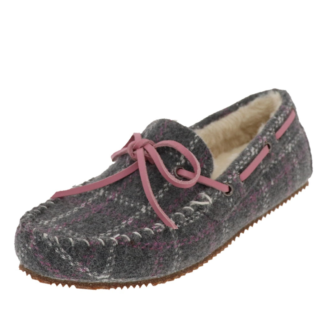 Zapatilla de mujer Arizona gris a cuadros