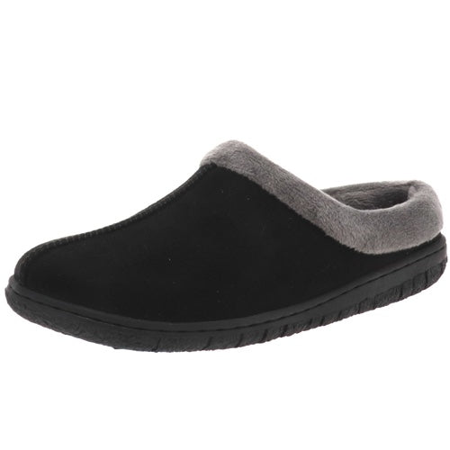 Elsa Black Micro Suede Women's Slipper