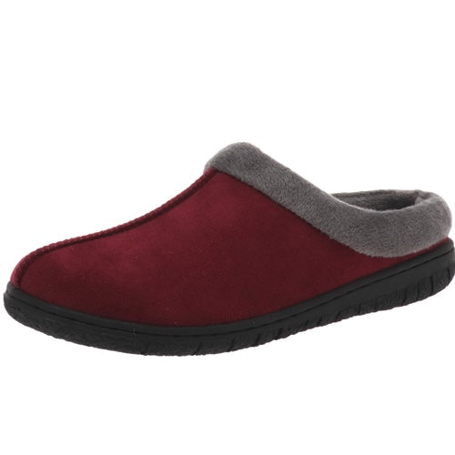 Elsa Burgundy Micro Suede Women's Slipper