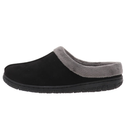 Elsa Black Micro Suede Women's Slipper