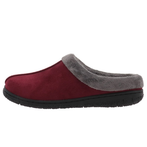 Elsa Burgundy Micro Suede Women's Slipper