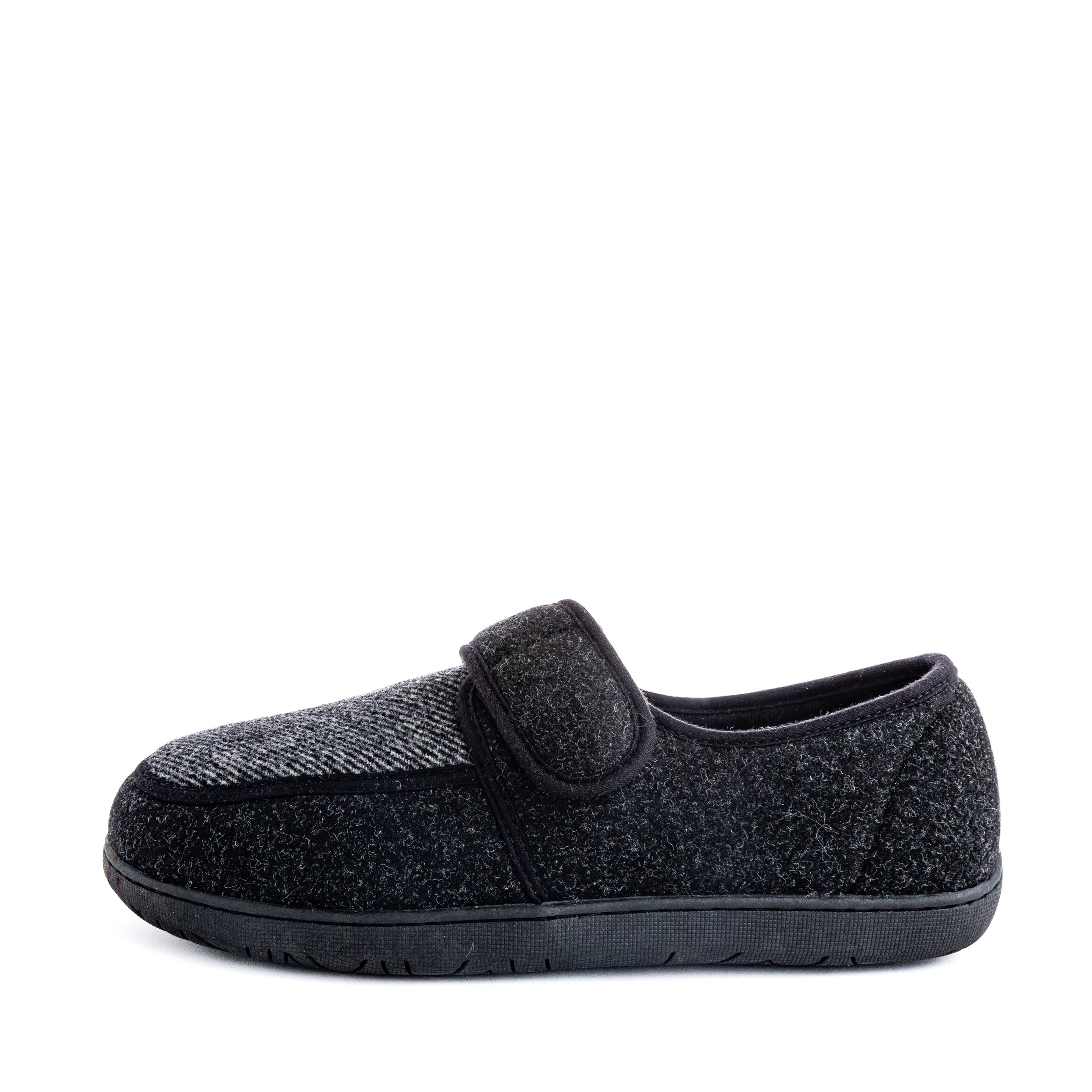 Pantoufle Morgan 2 en laine noire pour hommes