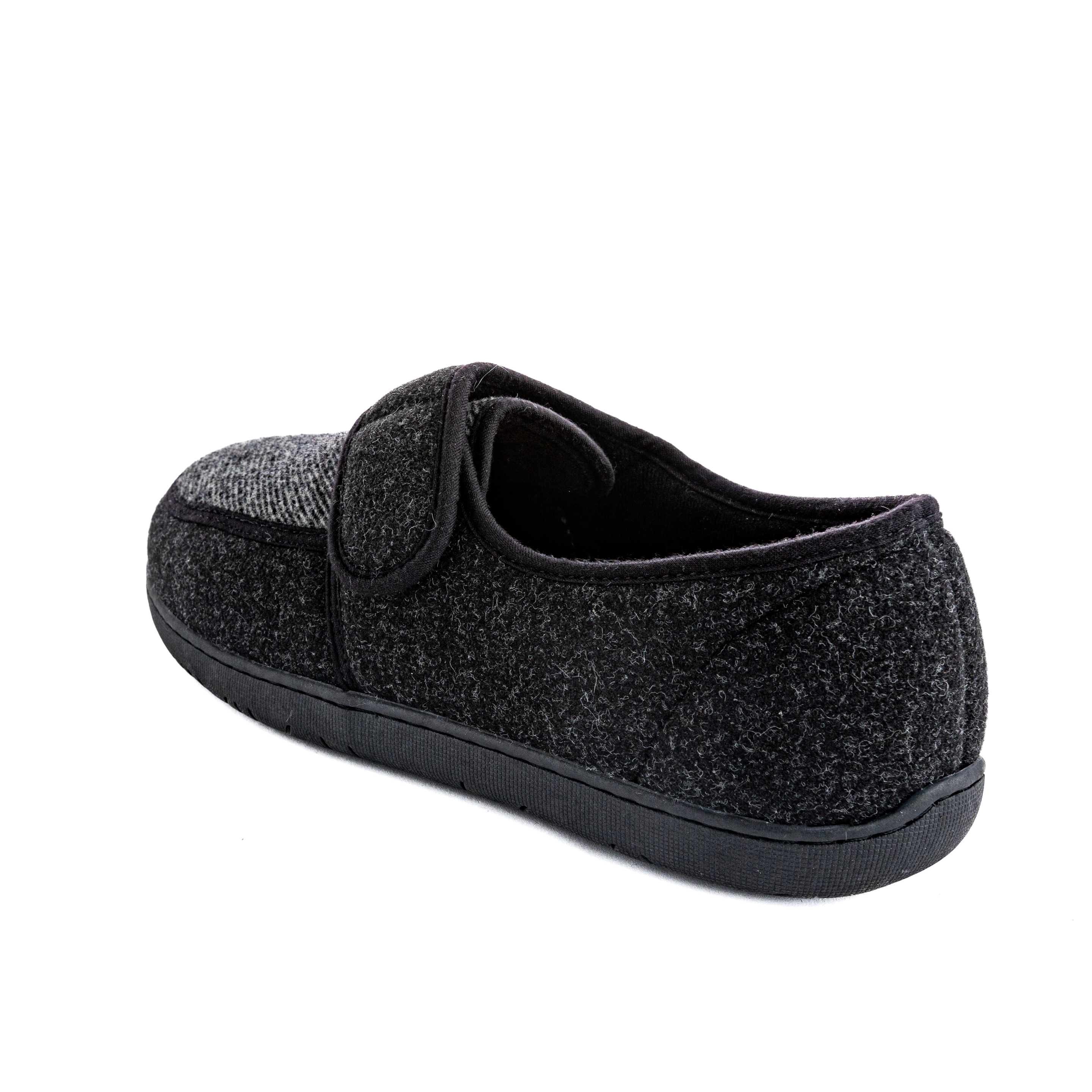 Pantoufle Morgan 2 en laine noire pour hommes